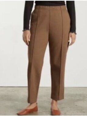 Everlane the Dream‎ Pants Pull On Elastic Waist Brown Women's Pants Trousers